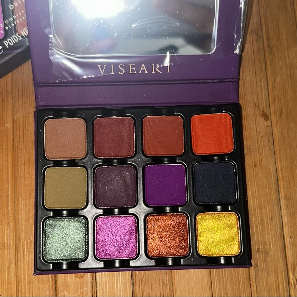 Viseart Dark Edit Eyeshadow Palette - Purple, Red, Gold